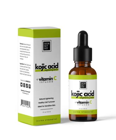 Extra Strength Kojic Acid Serum 7.5% Dark Spot Corrector For Face And Body  Vitamin C Infused