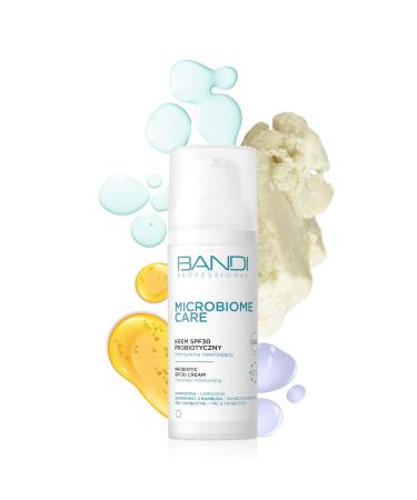 Bandi Cosmetics Sp z oo Bandi Probiotic SPF30 Cream For All Skin Types Antiaging Moisturizing Cream with Shea Butter For Daily Skin Protection and Intensive Hydration Against UVAUVB Radiation Probiotic SPF30 Cream Intensively Moisturizing Protective