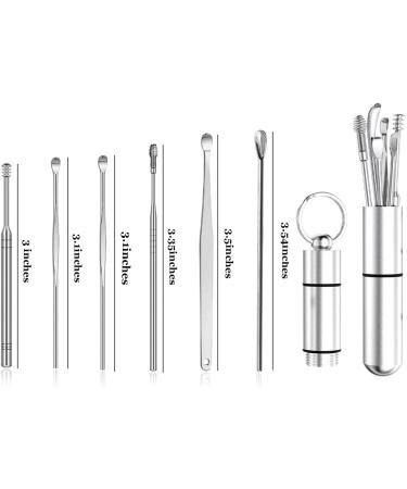 6 Pack Stainless Steel Ear Wax Tool Kit - Easy to Clean & Portable - Buy Online on GoSupps.com