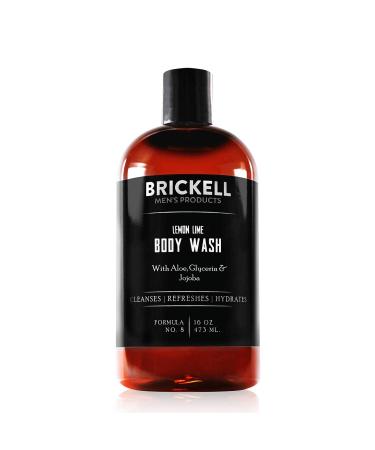 Brickell Men's Invigorating Body Wash for Men  Natural and Organic Deep Cleaning Shower Gel with Aloe  Glycerin  and Jojoba Oil  Sulfate Free (Lemon Lime  16 Ounce) Lemon Lime 16 Fl Oz (Pack of 1) - Buy Online on GoSupps.com