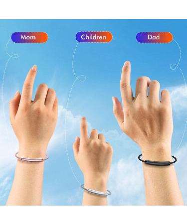 Adjustable Mosquito Repellent Wristband with 6 Essential Oil Sticks - Natural Protection for Kids & Adults, Up to 720 Hours - Buy Online on GoSupps.com
