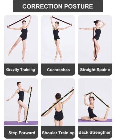 Buy Purple Exercise Bands - Latin Elastic Yoga Stretching Strap for Resistance Dance Gymnastics Pilates & Physical Therapy - 115x4cm - Buy Online on GoSupps.com