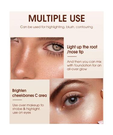 Multi-functional Highlighter Stick Cream for Lightweight Finishing Makeup - Glow Pen for Brightening and Contouring - One Size #7 - Buy Online on GoSupps.com