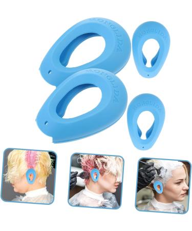 MAGICLULU 2 Pairs Ear Covers for Showering Shower Ear Cap Ear Covers for Hair Dryer Silicone Hair Dye Hair Coloring Ear Cover Ear Protectors Water Plaster Make up Men and Women 7.5x5cm Blue - Buy Online on GoSupps.com