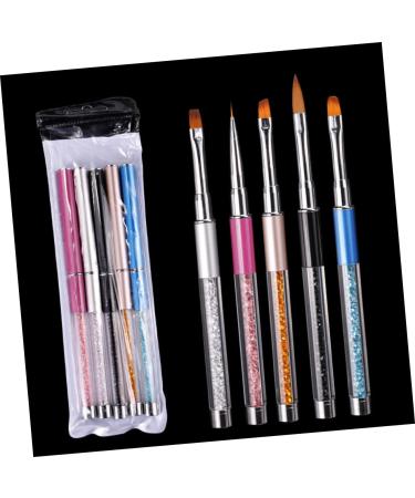 minkissy Acrylic Nail Brush Nail Dotting Pen Nail Drawing Pen Nail Art Polish Pens Nail Art Pen Manicure Tools Nail Art Tools Nail Tools Painting Pen Pull Wire Nail Polish Carved Marker Pen medium Silver - Buy Online on GoSupps.com