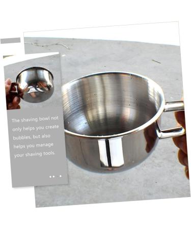 Premium Stainless Steel Shaving Bowl Soap - Durable Circular Shaver Cup for a Luxurious Foam Experience - Buy Online on GoSupps.com
