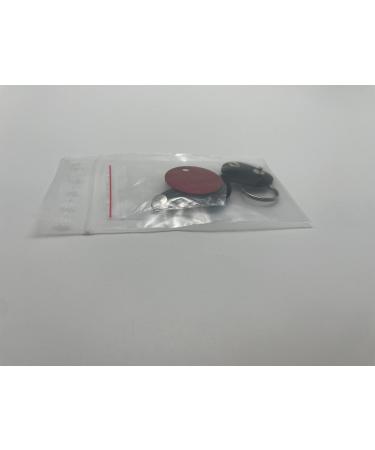 Custom Engraved Dog Tags - Push Button | Synthetic Leather | Blue Black Red Yellow | 30mm | Perfect for Control Branding - Buy Online on GoSupps.com