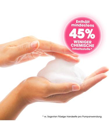 Sagrotan Velvet Foam Refill Cherry Blossom & Rose - 8 x 250 ml | Premium Foam Soap Value Pack - Buy Online on GoSupps.com