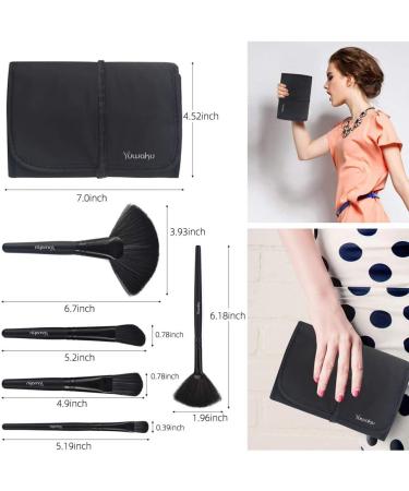 32 Piece Professional Makeup Brush Set with Nylon Bag - BLACK - Buy Online on GoSupps.com