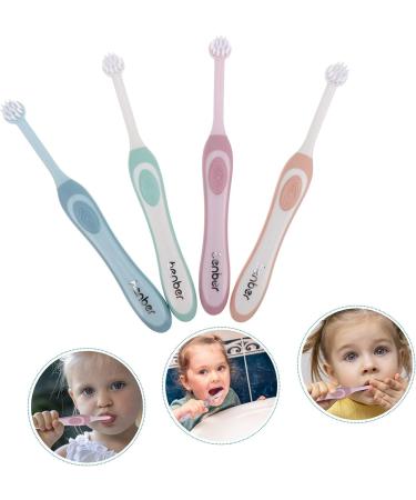 SECFOU 4pcs Silicone Tooth Teether Brushes for Infant Care - Fine Soft Bristles, Dental Oral Training - Random Color - Buy Online on GoSupps.com