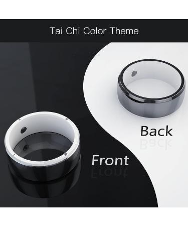 CatXQ Smart Ring for iOS Android | Health Stones, RFID Cards, Wireless USB Flash Disk | Ceramic Ring for Men Women - Black - Buy Online on GoSupps.com