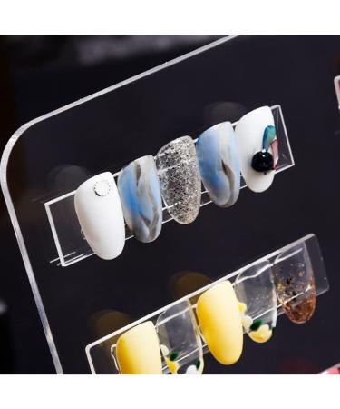 Nail Art Display Stand Nail Tips Acrylic Storage Box with 5 Movable Layers Manicure Tool Nail Art Storage Box - Buy Online on GoSupps.com