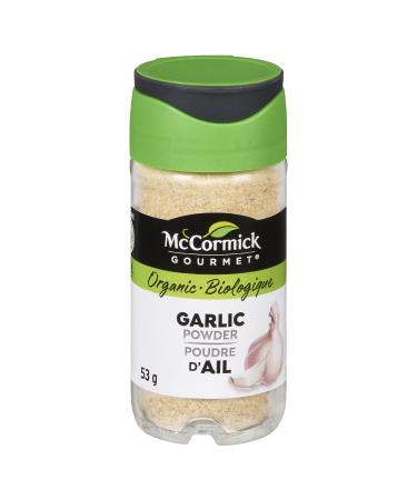 McCormick Gourmet (MCCO3) New Bottle Premium Quality Natural Herbs & Spices Organic Garlic Powder 53g (Package May Vary)