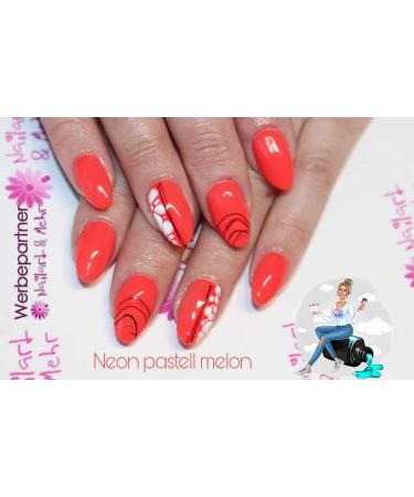 N+M SUPREME Color Gel 5g - Neon Pastel Melon | Opaque No Stirring UV/CCFL/LED Compatible | Mixable Gel for Nail Art - Buy Online on GoSupps.com