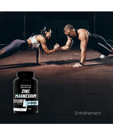 Bandini Zinc Magnesium ULTRA | Complexe Zinc + Magn sium + Vitamine B6 | Compl ment avec Dosage Optimal | Facilite la prise de Masse et la R cup ration Musculaire 120 unit s 120 unit (Lot de 1) - Buy Online on GoSupps.com
