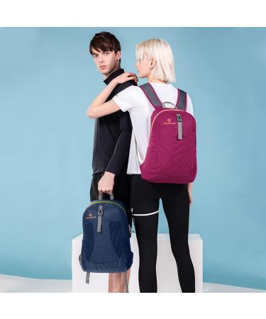 Sinotron 22L Lightweight Packable Hiking Backpack for Women Men - Dark Blue - Buy Online on GoSupps.com