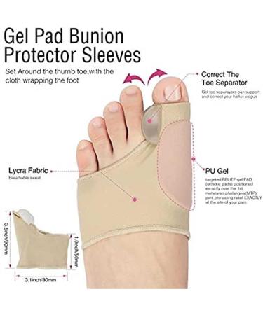 TMXKOOK 9 Pcs Hallux Valgus Correction Set - Silicone Toe Spreader & Bunion Corrector for Foot Care | International Shipping Available - Buy Online on GoSupps.com