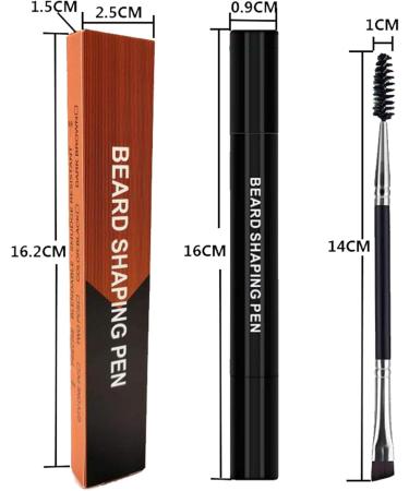 N/K Waterproof Beard Pencil Kit - Hairdressing Pen & Brush for Men | Ultimate Beard Care Accessories - Buy Online on GoSupps.com