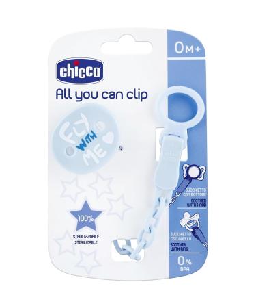 All You Can Clip Soft Pacifier Chain for Kids - Baby Blue Pacifier Holder - International Shipping Available - Buy Online on GoSupps.com
