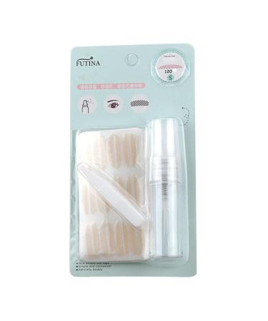 Natural Invisible Eyelid Strips | 120 pairs Sweat Proof Lace Double Eyelid Patch | Glue Eyelid Patch for Saggy Eyes Lasting Traceless Eyelid Tape for Mono Eyelids S (120 Pairs)