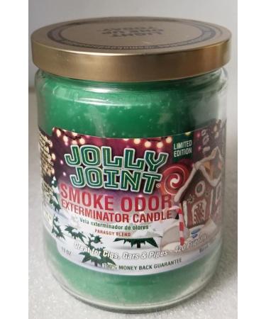 Smoke Odor Exterminator 13oz Jar Candle Jolly Joint.