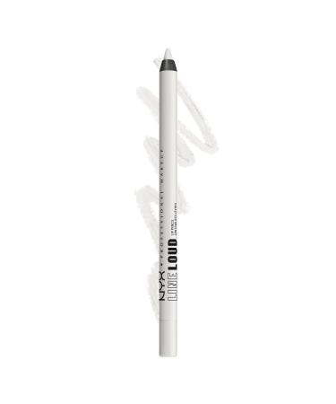 NYX PROFESSIONAL MAKEUP Line Loud Lip Liner  Longwear and Pigmented Lip Pencil with Jojoba Oil & Vitamin E - Gimme Drama (White) 01 Gimme Drama
