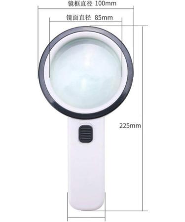 Lightweight Magnifying Glass 30X High-Definition Optical Glass Lens Hand-Held Magnifier for Reading Books Magazines and Newspapers Lofty Ambition - Buy Online on GoSupps.com