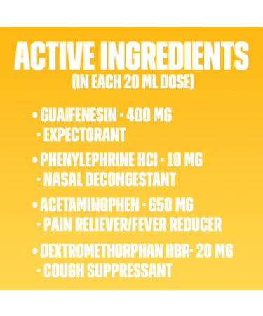 Mucinex Fast-Max Severe Cold Relief Liquid 6 oz - Fast Acting Cold and Flu Symptom Relief - Buy Online on GoSupps.com