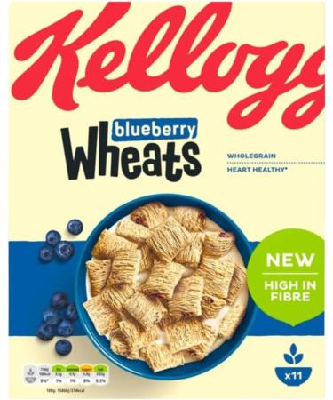 Breakfast Cereal Bundle Containing Kellogg's Blueberry Wheats 500g & Mixed Berries Wheats 500g (2 Pack) - Buy Online on GoSupps.com