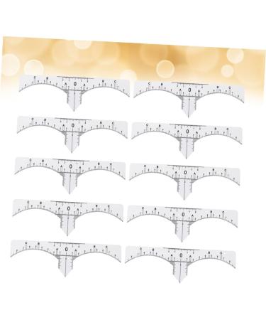 Scale Ruler 10pcs Set Eyebrow Shaper Kit Eyebrow Template Eyebrow Ruler Makeup Ruler Eyebrow Stickers Make up - Buy Online on GoSupps.com