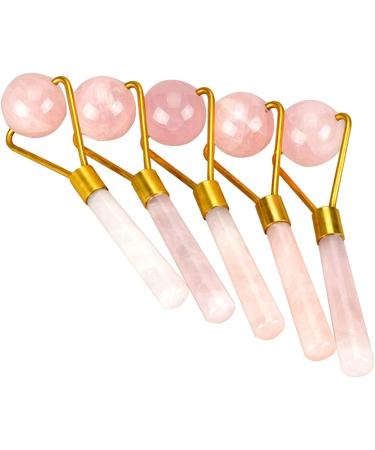 Massage Ball Jade Roller GuaSha Scraping Face-lift Tool Pink Crystal Energy Stone Back Relax Body Massager 1Pcs - Buy Online on GoSupps.com