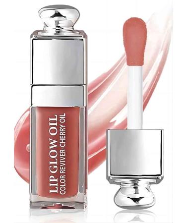 Unyoke Hydrating Lip Glow Oil-Lip care oil- Lip Oil Tinted for Lip Care and Dry Lips-Prevents Dry Cracked-Non-sticky Big Brush Head-Lip Plumping -Lip Oil gloss tinted-012