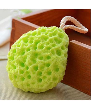 Soft Bath Sponge Exfoliating Shower Sponge - Double Sided Body Cleaning Accessories for Men & Women - Green 3 Pack - Buy Online on GoSupps.com
