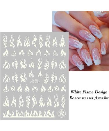 Luminous 3D Self-Adhesive Butterfly Nail Art Stickers - 6 Sheets | Nail Decals for Acrylic Nails Design - Buy Online on GoSupps.com