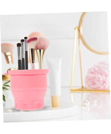 DOITOOL Multifunction detergent Silicone Makeup Brush Cleaner scrub cup washer Make Up Brush Cleaner Eye shadow brush Makeup Brush Cleaner cup Makeup Brush Washer pink Dryer 9.20X9.20X8.60CM Pink - Buy Online on GoSupps.com