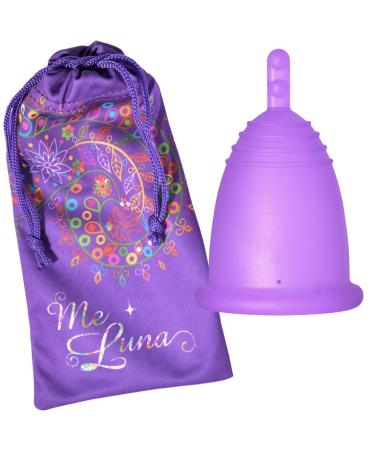 Me Luna Menstrual Cup Classic Handle Purple Size L