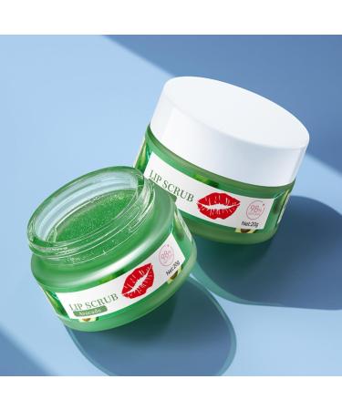 Avocado Lip Scrub 20g - Natural Lip Exfoliator and Hydrator for Soft Brightened Lips | Lip Care with Avocado Extract for Gentle Exfoliation and Hydration | Lip Scrub Exfoliator for Smoother Lips - Buy Online on GoSupps.com