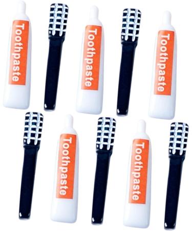 SHINEOFI 40 Pcs Miniature Toothpaste & Toothbrush Dolls - Perfect for DIY Crafts Jewelry and Dollhouse Decor - Buy Online on GoSupps.com