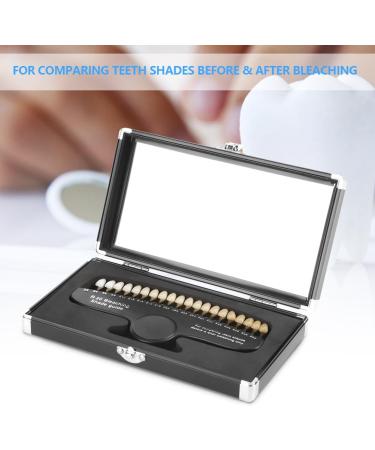 Tooth Whitening Shade Guide - 20 Colors with Engraved Numbering in Portable Aluminum Case for Before & After Bleaching - International Shipping - Buy Online on GoSupps.com
