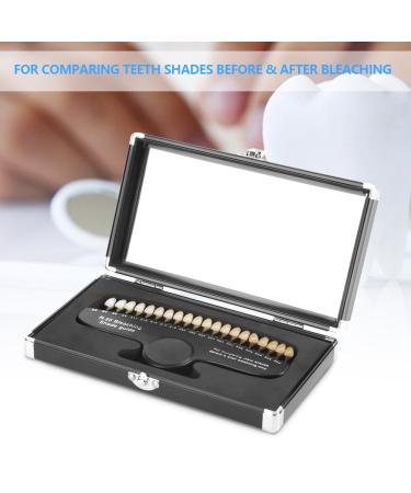 20 Color Dental Teeth Whitening Shade Guide - Professional Oral Care Chart for Bleaching with Mirror | International Shipping - Buy Online on GoSupps.com