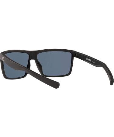 Costa Del Mar Men's Rinconcito Sunglasses - Matte Black/Grey Polarized-580p 60mm - Buy Online on GoSupps.com