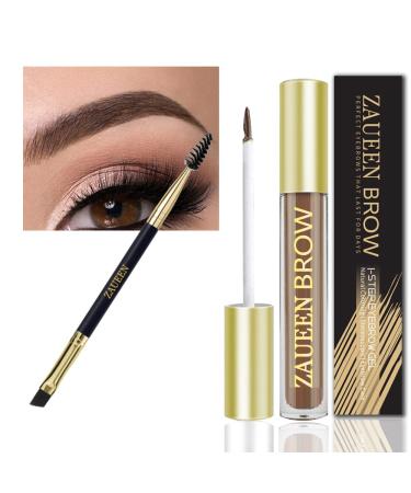 Semipermanent waterproof eyebrow colors gel 48 hours liable wiped welding welding natural tasty brow pencil with brush 5G (01# auburn)