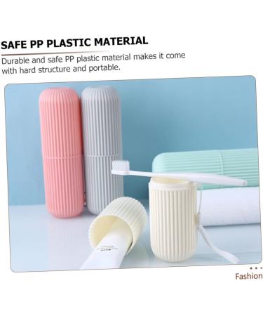 Frcolor 8 Pieces Toothbrush Holder Set - Portable Travel Storage Box for Toothbrush & Toothpaste - Essential Body Care Accessories - Buy Online on GoSupps.com