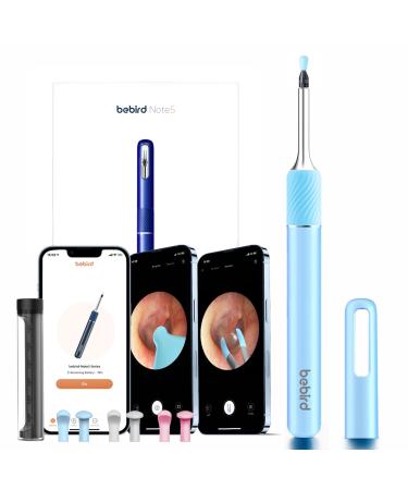 Bebird Note5 Flagship Model 10 Megapixel HD 3-in-1 Ear Wax Removal Tool Camera Ear Cleaner with Camera Tweezers and Rod Bebird Ear Cleaner Otoscope with Light Ear Wax Removal Arctic Blue Note5 T3 Arctic Blue