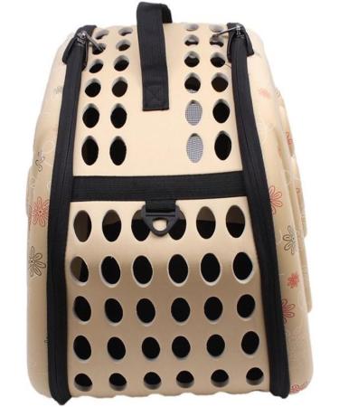 Yimidear Breathable Folding Outdoor Pet bag for Dog Cat Comfort Travel Medium Size Pet Carrier (Beige) - Buy Online on GoSupps.com