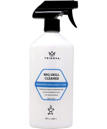 TriNova BBQ Grill Cleaning Spray - Professional Strength Degreaser for Gas, Wood, Oil, Stone, Brick, and Propane Grills - Eco-Friendly Solution (18oz) - Buy Online on GoSupps.com