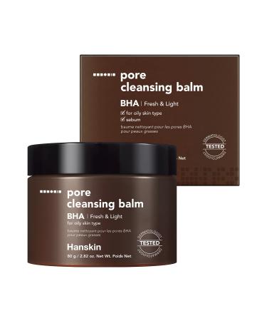 Hanskin BHA Pore Cleansing Balm, Gentle Blackhead Cleanser and Makeup Remover for Combination and Oily Skin [BHA/2.82 oz]