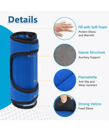 Elbow Splint for Cubital Tunnel Syndrome - Night Brace for Arthritis Pain Relief - Ulnar Nerve Support for Men and Women - Stabilizer Immobilizer Splint (L) - Buy Online on GoSupps.com