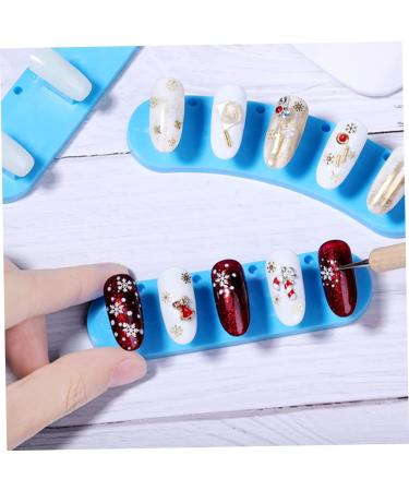 Ipetboom 4 Boxes Fingernail Art Stand Nail Practice Rack Tip Stand for Nails Nail Tools Nail Practice Holder Fake Nail Practice Stand Nail Art Practice Base Nails Gel Training Rack Manicure - Buy Online on GoSupps.com