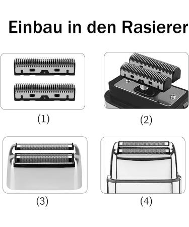 Kaynway Professional Shaver Replacement Film & Cutter for Babyliss Pro Metall FX - 2 Foils 2 Blades 1 Cutter (Silver) - International Shipping Available - Buy Online on GoSupps.com